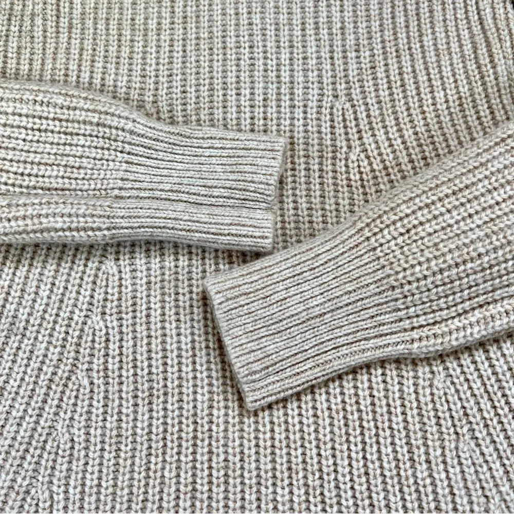 NWOT Athleta Sierra Crew Beige Wool Blend Pullover Sweater - Picture 12 of 16